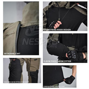 Ensemble de protection complet pour hommes Combinaison de paintball en polyester pour airsoft et paintball Utilisation tactique en plein air - Product Image 3