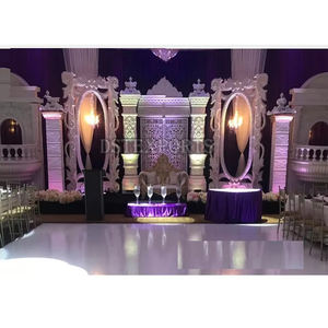 Gran escenario asiático de fibra para boda, configuración de escenario de boda americana superior de Londres, Marco trasero de boda elegante, escenario de Canadá - Product Image 1