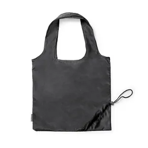 Borsa Pieghevole Ecologica in RPET, Shopper Promozionale Color Ebano - Product Image 1