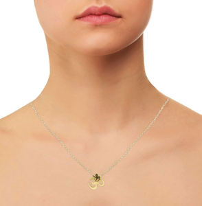 Colgante con colgante de señor Shiva OM para mujer, de Plata de Ley 925 sólida chapada en oro, collares religiosos para mujer, joyería al por mayor - Product Image 2