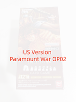 Cartes à collectionner Hobby OP02 Paramount War Booster Pack 12 cartes par paquet 121 types de cartes de jeu