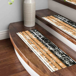 Printed Rug: Modern Kilim Design, Machine Washable, Vibrant Colors,Step Rug - Product Image 1