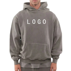 Sweat à capuche polaire ultra-épais 500 GSM pour homme, 100 % coton, pull uni, service OEM - Product Image 2