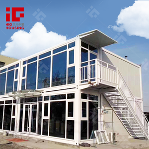 2 층 유리 벽 및 문 분리형 이동식 컨테이너 사무실 집 호텔 클리닉 직원 기숙사 막사 - Product Image 3