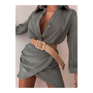 Ceinture élastique tissée carrée colorée pour femme, ceinture de veste, ceinture de chemise, ceinture de robe - Colorée - Product Image 2