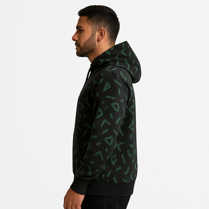 Sudadera con Capucha de Forro Polar 100% Algodón para Hombre, Gruesa y Holgada, Transpirable, con Capucha y Diseño Sólido - Product Image 6