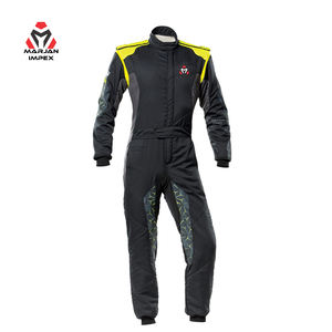 Traje de Carreras de Karts Unisex para Adultos, Transpirable, Impermeable, de Nailon/Algodón, Talla Grande, Anti-UV, de Secado Rápido, con Logotipo Bordado en la Parte Delantera, Manga Larga - Product Image 1