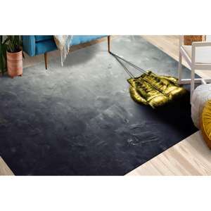 Golden Boxing <b>Gloves</b> Rugs, Boy Room Rug, Man Cave Rugs, Motivational Rug,Goblen Rug - Product Image 3