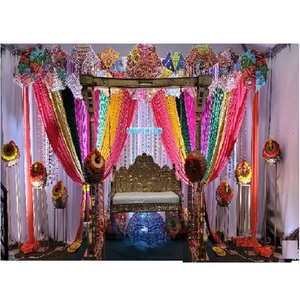 Décoration de scène de mariage abordable, tendance pour les cérémonies, les soirées Mehndi et Sangeet, décoration de scène de mariage Punjabi, décoration de soirée Mehndi au Royaume-Uni - Product Image 1