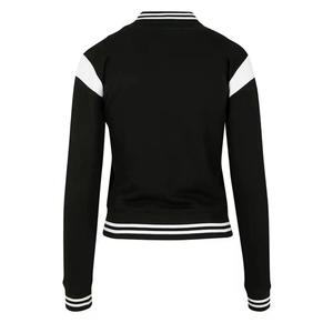 Bfitsportswear Men's Winter Varsity Jacket Polyester/Cotton Blend Quick Dry Color Blocking Design Stand Collar <b>Covered</b> <b>Button</b> - Product Image 2