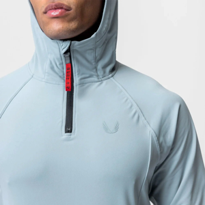 High-Performance <b>Lightweight</b> 100% Cotton Solid Winter Customizable Zipper-Up Waterproof Fleece Training <b>Hoodie</b> Breathable Men - Product Image 3