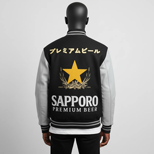 Blouson aviateur universitaire personnalisé en gros avec toutes les couleurs veste d'hiver à manches en cuir unisexe chenille Patch Letterman - Product Image 4