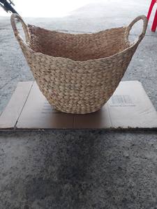 Paniers de rangement durables vintage, 3 jacinthes d'eau ovales et 3 boîtes de rangement carrées pour boissons/aliments/fruits - Product Image 5