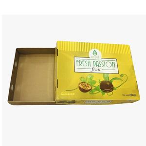 OEM 25*25*5cm cartón corrugado plegable rectángulo maracuyá cajas de papel rígido materiales reciclados para uso agrícola papel - Product Image 3