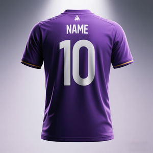 เสื้อฟุตบอลแฟชั่นโอเวอร์ไซส์ผ้าโพลีเอสเตอร์ออกแบบได้ตามต้องการ - Product Image 1