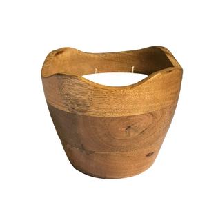 Cuenco de vela de madera de Mango redondo, cuenco de vela de lujo de alta calidad, el más barato, nuevo diseño - Product Image 1