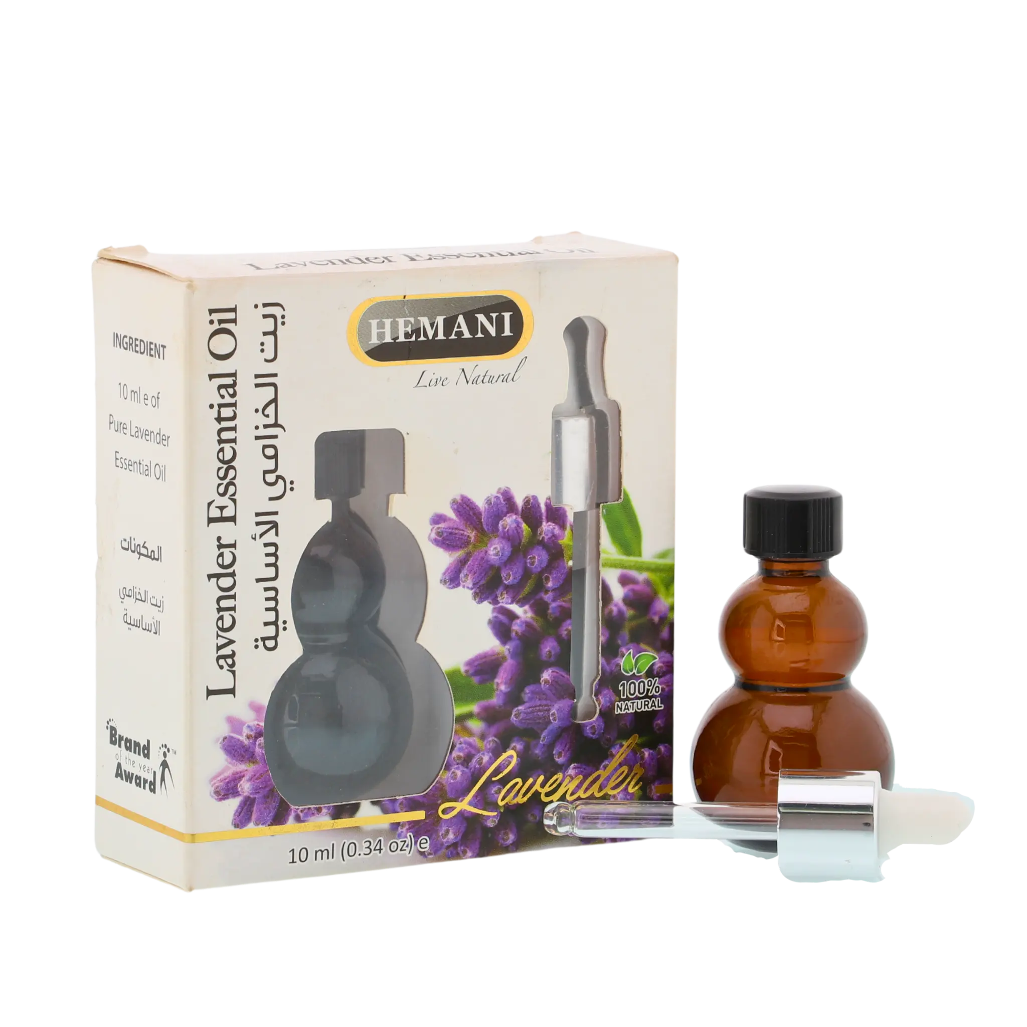 100% Pure Natural Extract ÓLEO ESSENCIAL DE LAVANDA Hemani-10ml Frasco Dropper, Corpo Pele Cabelo Cuidados Cosméticos Grau & Aromaterapia