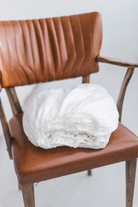 Drap-housse et plat en lin 100% personnalisé Queen & King Size lumière naturelle solide 200TC hôtels de haute qualité hôpitaux - Product Image 3