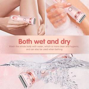 Maquinilla de Afeitar Eléctrica Indolora con Alimentación USB, Afeitadora Húmeda de Una Sola Cuchilla Rotatoria de Repuesto para Afeitar el Cuerpo, Certificación IPX7 - Product Image 4