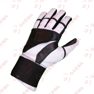 Vente chaude professionnel personnalisé couleur noire en cuir réglable et extensible longue manchette Baseball gants de frappe - Product Image 4