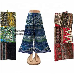 Rayón impreso damas plazzo pijamas algodón pijamas de la India rayón impreso plazzo Pantalones - Product Image 1