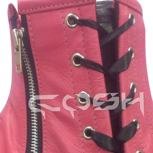 Corsé de cuello rosa brillante con varillas de acero, estilo fetiche punk. - Product Image 5