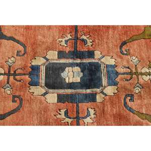Tapis turc vintage 7,7x11 pi (235x335 cm), tapis en laine rouge - Product Image 5