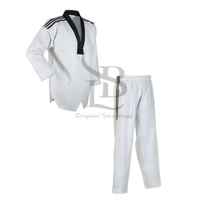 ชุดเทควันโดน้ำหนักเบามีโครงสร้างทนทานสวมใส่สบายดีไซน์คลาสสิกสำหรับศิลปินศิลปะการต่อสู้ - Product Image 5