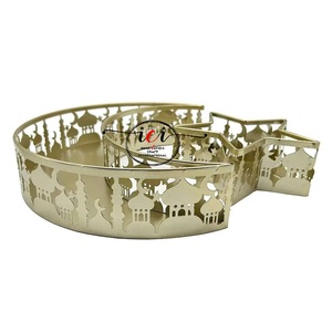 Plateau personnalisable de vente chaude avec une conception de coupe unique pour le festival Ramadan Eid & Hajj pour les décorations de fête de table - Product Image 3