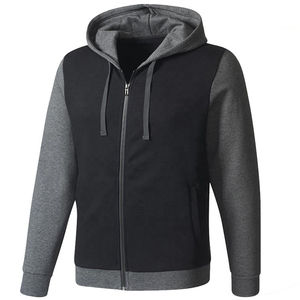 Nouveautés : Survêtements en molleton à manches longues et fermeture éclair pour hommes, ensembles de jogging, motif uni, survêtement d'hiver - Product Image 2