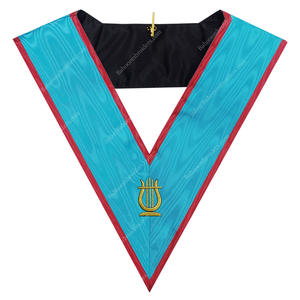 MAÇONIQUE REGALIA BLEU LODGE ASSR PREMIER GARDE OFFICIER COLLIER FRANC-MAÇON COLLIER MACHINE COLLIER DE BRODERIE - Product Image 5