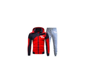 Conjunto de chándal cortavientos de nailon y poliéster ligero impermeable con logotipo personalizado para hombre, conjunto de chándal cortavientos de nailon para exteriores para hombre - Product Image 3