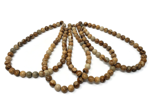 Perles de pierre, perles de jaspe pictural, collier de pierres précieuses lisses, pierres de guérison, cristal naturel, grossiste - Product Image 6