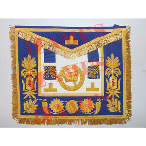 Nouvelle arrivée 2025 tablier de fil de lingot de broderie à la main tablier de Regalia maçonnique sur mesure à vendre - Product Image 1
