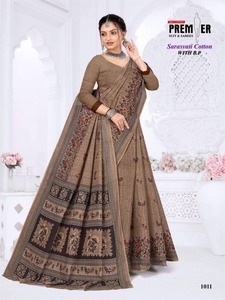 Venta al por mayor moderno casual algodón Saree colección ligero uso diario con diseños impresos para fiestas para minoristas revendedores - Product Image 3