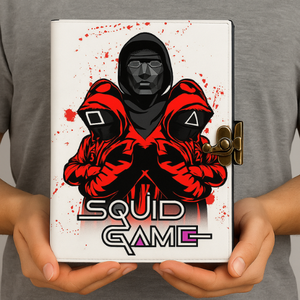 Xu hướng mực trò chơi in Tạp Chí da handmade 7x5 c-loại khóa Sketchbook lấy cảm hứng từ Netflix thriller khuyến mại máy tính xách tay - Product Image 6