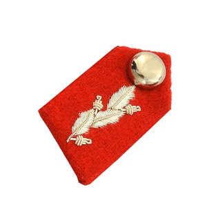 Gorget ปักลายด้วยลวดทองแท่งงานปักด้วยมืองาน OEM ตามสั่ง - Product Image 4