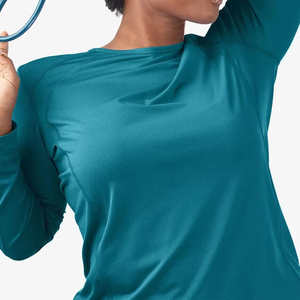 Nouveau T-Shirt à manches longues impression mode broderie sous Scrubs femmes accessoires d'allaitement sous les chemises médicales - Product Image 4