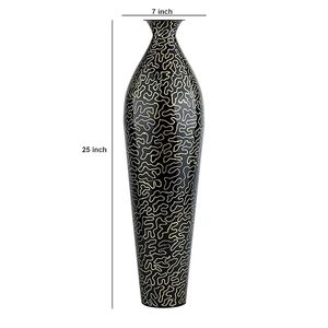 Wholesale Indoor Home Decorative Metal Flower Vase Luxury Design Black Flower Vase <b>for</b> Wedding Event Decoration - Product Image 3