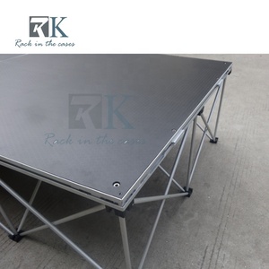 Vente directe usine : Plateforme de scène portable en aluminium pour DJ, idéale pour événements musicaux, fêtes et mariages - Product Image 5