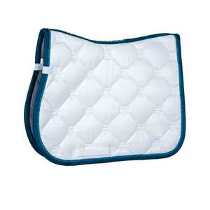 Factory Direct Dressage Saddle <b>Pad</b> with Shock Absorbing Moisture-Wicking Western Style Felt Cushion and Sheepskin - Product Image 4