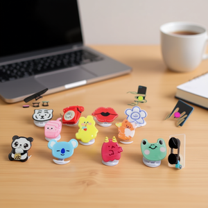 Support de téléphone adhésif DAM à motif plat, support mobile animé - Product Image 1