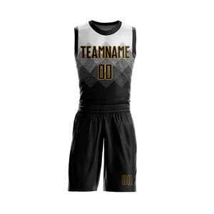 Uniformes de baloncesto estampados para hombres ligeros de poliéster 100% a precio barato para equipo al por mayor - Product Image 5