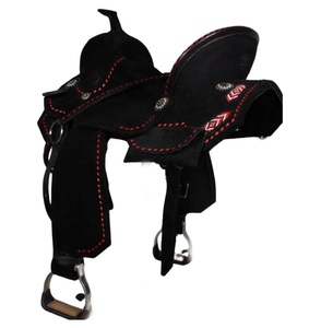 Cao cấp phía Tây treeless yên xe màu đen DD da đệm ghế màu đỏ thiết kế mũi Tên lót ngựa cưỡi da tack nóng bán - Product Image 3