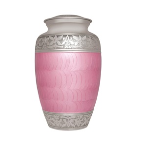 Exportador de urna de cremación funeraria de flor rosa para cenizas humanas, latón adecuado para entierro de cementerio o nicho, modelo de Rosa Lisette grande - Product Image 5
