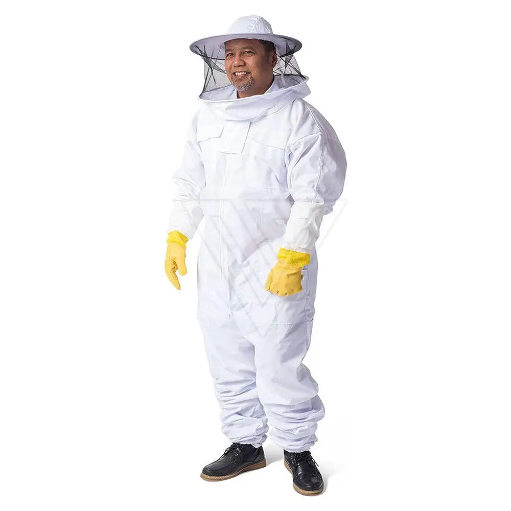 Giacca da apicoltura professionale pratica abbigliamento per apicoltura abito velo con cappello
