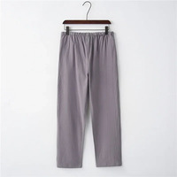 Pantalons et pantalons amples pour hommes, personnalisés, décontractés, en toile de lin/coton, respirants, anti-plis, fiables