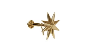 Sujetador de Cortina de Latón Macizo para Barra de 40 mm |   Accesorio para Cortinas Resistente y Antioxidante - Product Image 3