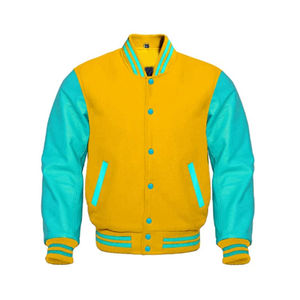 Veste de baseball universitaire pour homme avec broderie de logo, style personnalisé, couleur personnalisée, style décontracté 2025, veste universitaire - Product Image 1