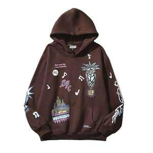 Sudadera con capucha informal para hombre de tendencia superior 100% algodón mezclado básico patrón sólido precios de etiqueta privada personalizados - Product Image 3